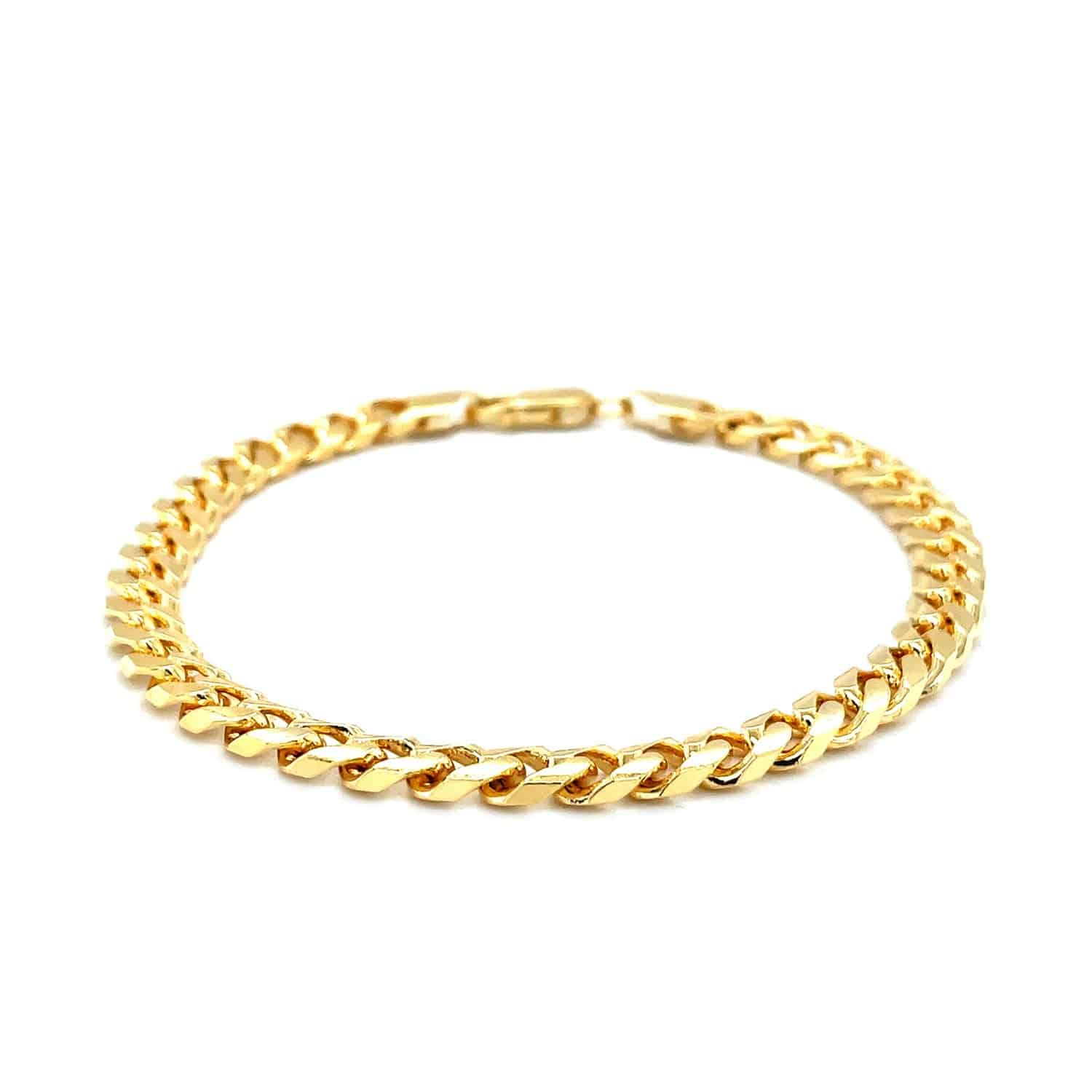 14k Yellow Gold Solid Miami Cuban Bracelet (6.00 mm) |