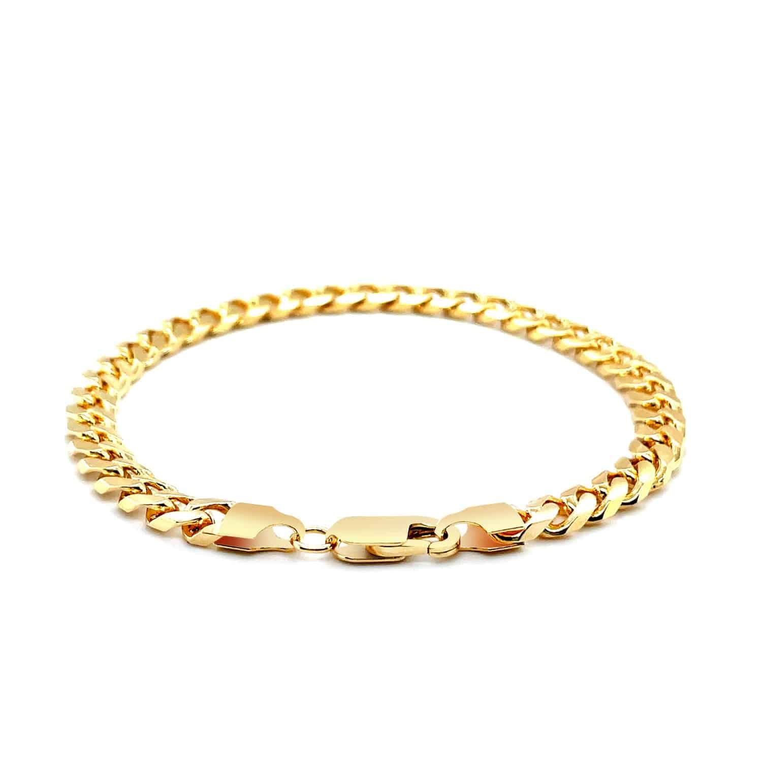 14k Yellow Gold Solid Miami Cuban Bracelet (6.00 mm) | - Forever in Harmony