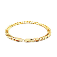 14k Yellow Gold Solid Miami Cuban Bracelet (6.00 mm) | - Forever in Harmony