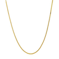 14k Yellow Gold Adjustable Box Chain (1.10 mm) | - Forever in Harmony