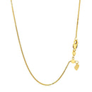 14k Yellow Gold Adjustable Box Chain (1.10 mm) | - Forever in Harmony