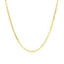 14k Yellow Gold Diamond Cut Cable Link Chain (1.50 mm) - Forever in Harmony