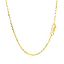 14k Yellow Gold Diamond Cut Cable Link Chain (1.50 mm) - Forever in Harmony