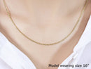 14k Yellow Gold Diamond Cut Cable Link Chain (1.50 mm) - Forever in Harmony