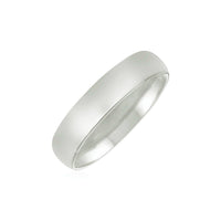 14k White Gold Comfort Fit Wedding Band(5.00 mm) | 6 - Forever in Harmony