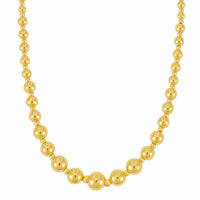 Graduated Statement Pallina Necklace in 14K Yellow Gold - Forever in Harmony