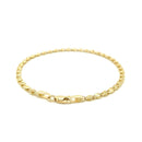 14k Yellow Gold Heart Bracelet (3.00 mm) | - Forever in Harmony