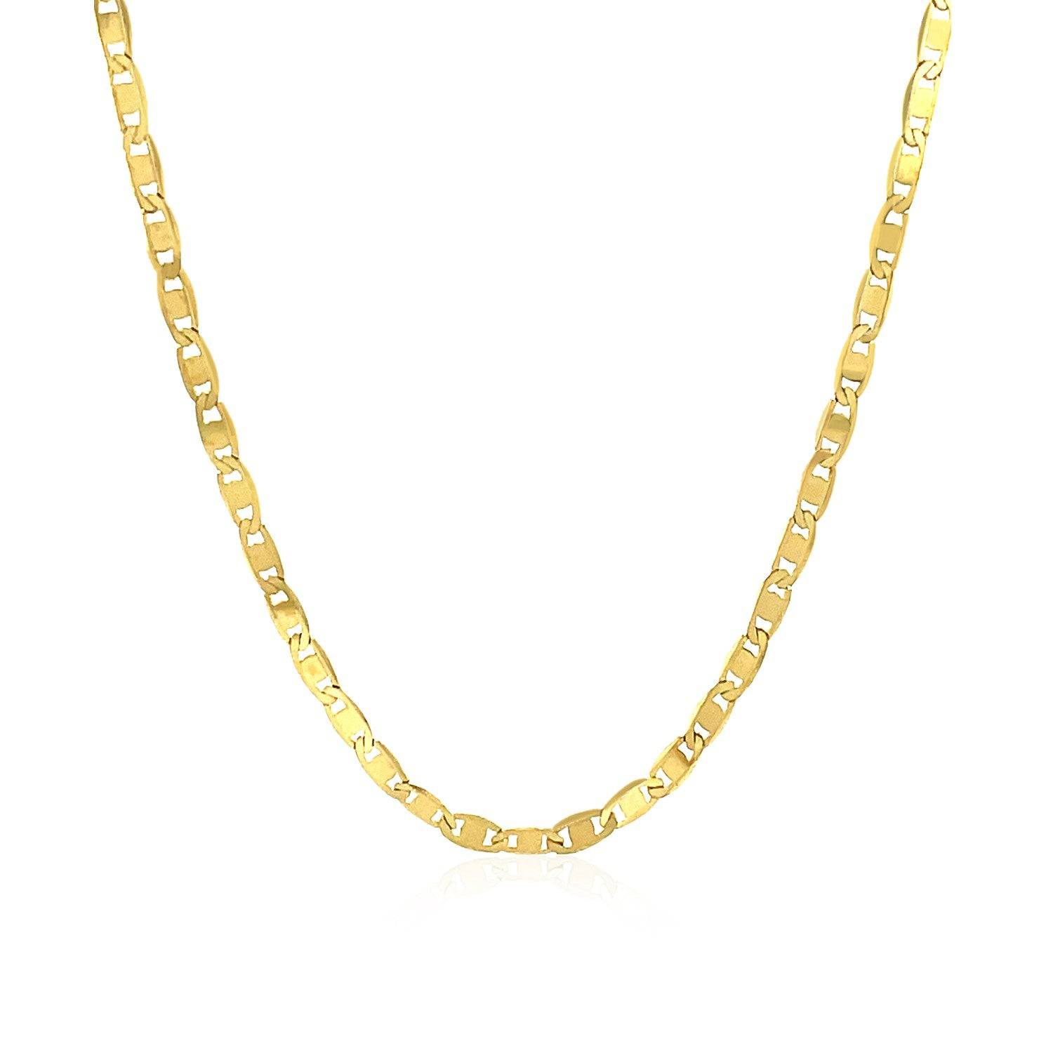 10k Yellow Gold Mariner Link Chain (2.30 mm) | - Forever in Harmony