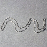 14k White Gold Diamond Cut Cable Link Chain (1.5 mm) | - Forever in Harmony