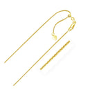 14k Yellow Gold Adjustable Wheat Chain (1.00 mm) | - Forever in Harmony