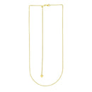 14k Yellow Gold Adjustable Wheat Chain (1.00 mm) | - Forever in Harmony