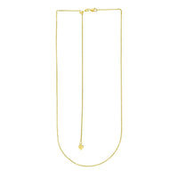 14k Yellow Gold Adjustable Wheat Chain (1.00 mm) | - Forever in Harmony