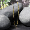 14k Yellow Gold Diamond Cut Cable Link Chain (2.20 mm) - Forever in Harmony