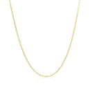 10k Yellow Gold Diamond Cut Cable Link Chain (1.10 mm) - Forever in Harmony