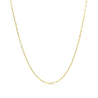 10k Yellow Gold Diamond Cut Cable Link Chain (1.10 mm) - Forever in Harmony