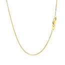 10k Yellow Gold Diamond Cut Cable Link Chain (1.10 mm) - Forever in Harmony