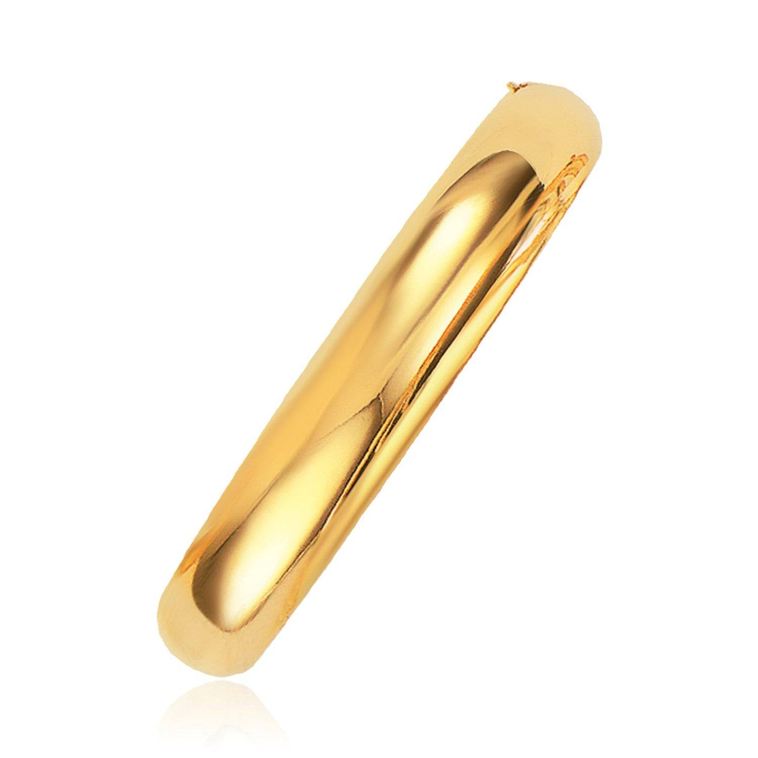 Classic Bangle in 14k Yellow Gold (10.00 mm) |