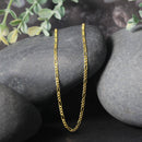 14k Yellow Gold Solid Figaro Chain (1.90 mm) - Forever in Harmony