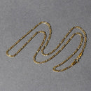 14k Yellow Gold Solid Figaro Chain (1.90 mm) - Forever in Harmony