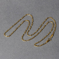 14k Yellow Gold Solid Figaro Chain (1.90 mm) - Forever in Harmony