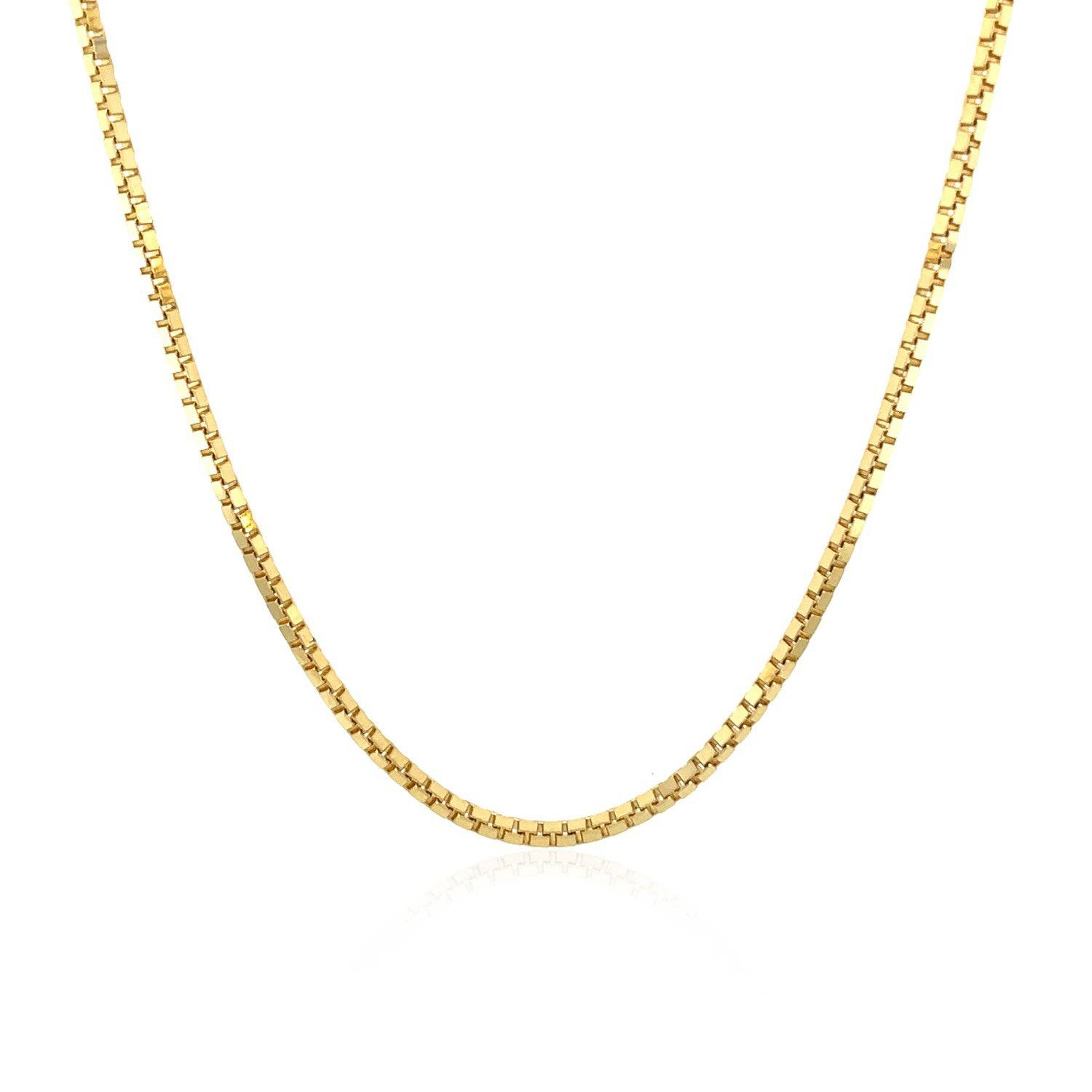 14k Yellow Gold Classic Box Chain (1.4 mm) - Forever in Harmony