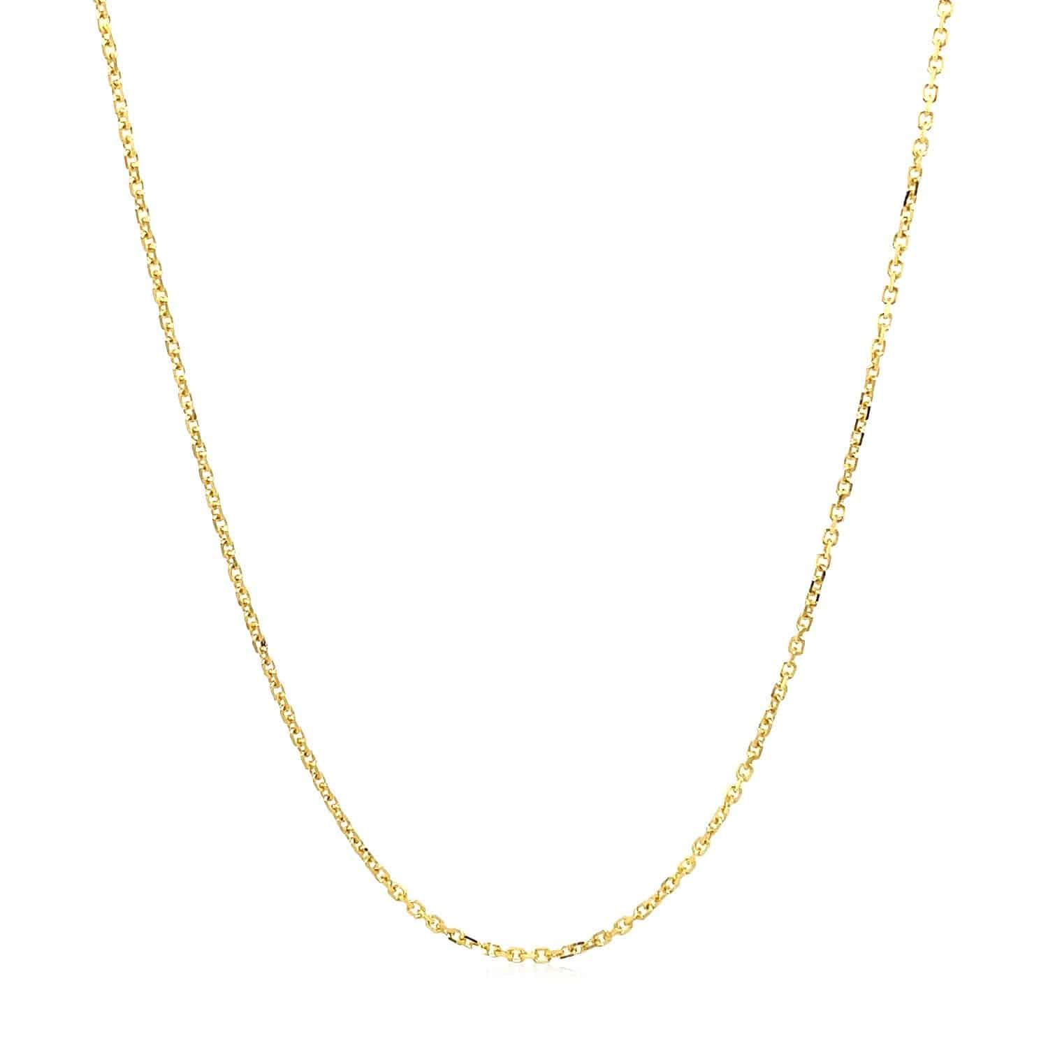 18k Yellow Gold Cable Chain (1.10 mm) - Forever in Harmony