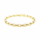 14k Yellow Gold Oval Rolo Bracelet  (4.60 mm) | - Forever in Harmony