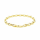 14k Yellow Gold Oval Rolo Bracelet  (4.60 mm) | - Forever in Harmony