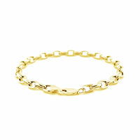 14k Yellow Gold Oval Rolo Bracelet  (4.60 mm) | 7'' - Forever in Harmony