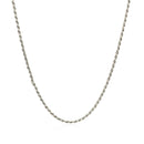 Sterling Silver Diamond Cut Rope Style Chain (1.40 mm) - Forever in Harmony