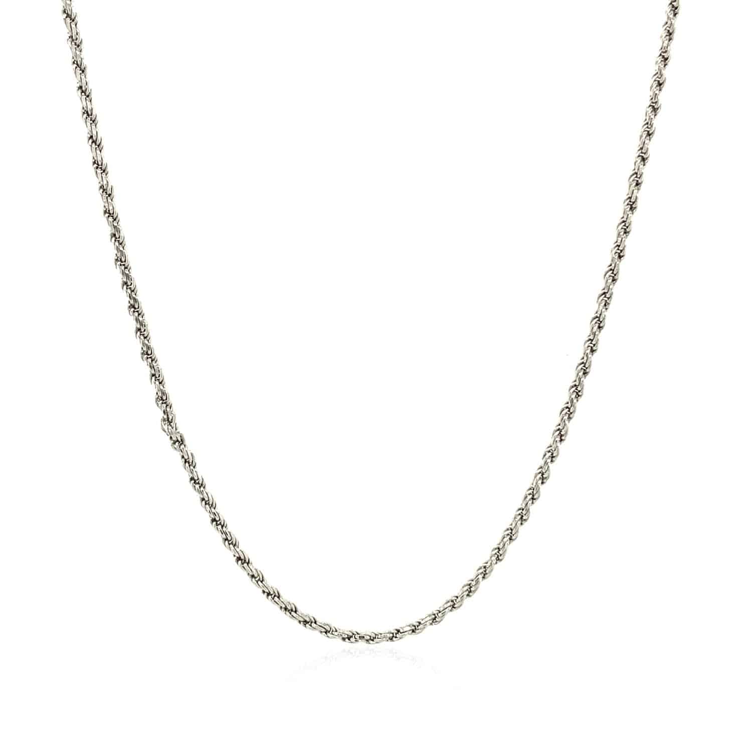 Sterling Silver Diamond Cut Rope Style Chain (1.40 mm) - Forever in Harmony