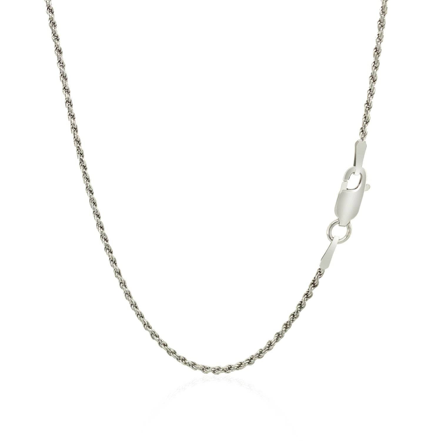 Sterling Silver Diamond Cut Rope Style Chain (1.40 mm) - Forever in Harmony