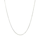 10k White Gold Classic Box Chain (0.60 mm) - Forever in Harmony