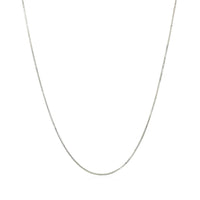 10k White Gold Classic Box Chain (0.60 mm) - Forever in Harmony