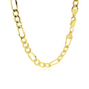 10k Yellow Gold Lite Figaro Chain (5.60 mm) | - Forever in Harmony