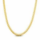 14k Yellow Gold Classic Miami Cuban Solid Chain (7.10 mm) - Forever in Harmony