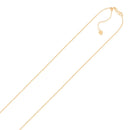 14k Rose Gold Adjustable Cable Chain (1.10 mm) | 22'' - Forever in Harmony