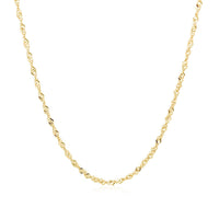 14k Yellow Gold Singapore Chain (1.30 mm) - Forever in Harmony