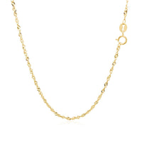 14k Yellow Gold Singapore Chain (1.30 mm) - Forever in Harmony