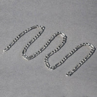 14k White Gold Solid Figaro Chain (4.50 mm) - Forever in Harmony