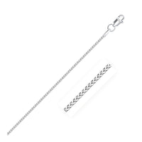 14k White Gold Franco Chain (0.90 mm) - Forever in Harmony