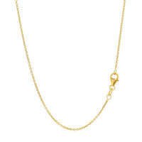 14k Yellow Gold Round Cable Link Chain (1.20 mm) - Forever in Harmony