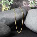 14k Yellow Gold Diamond Cut Round Wheat Chain (1.20 mm) - Forever in Harmony