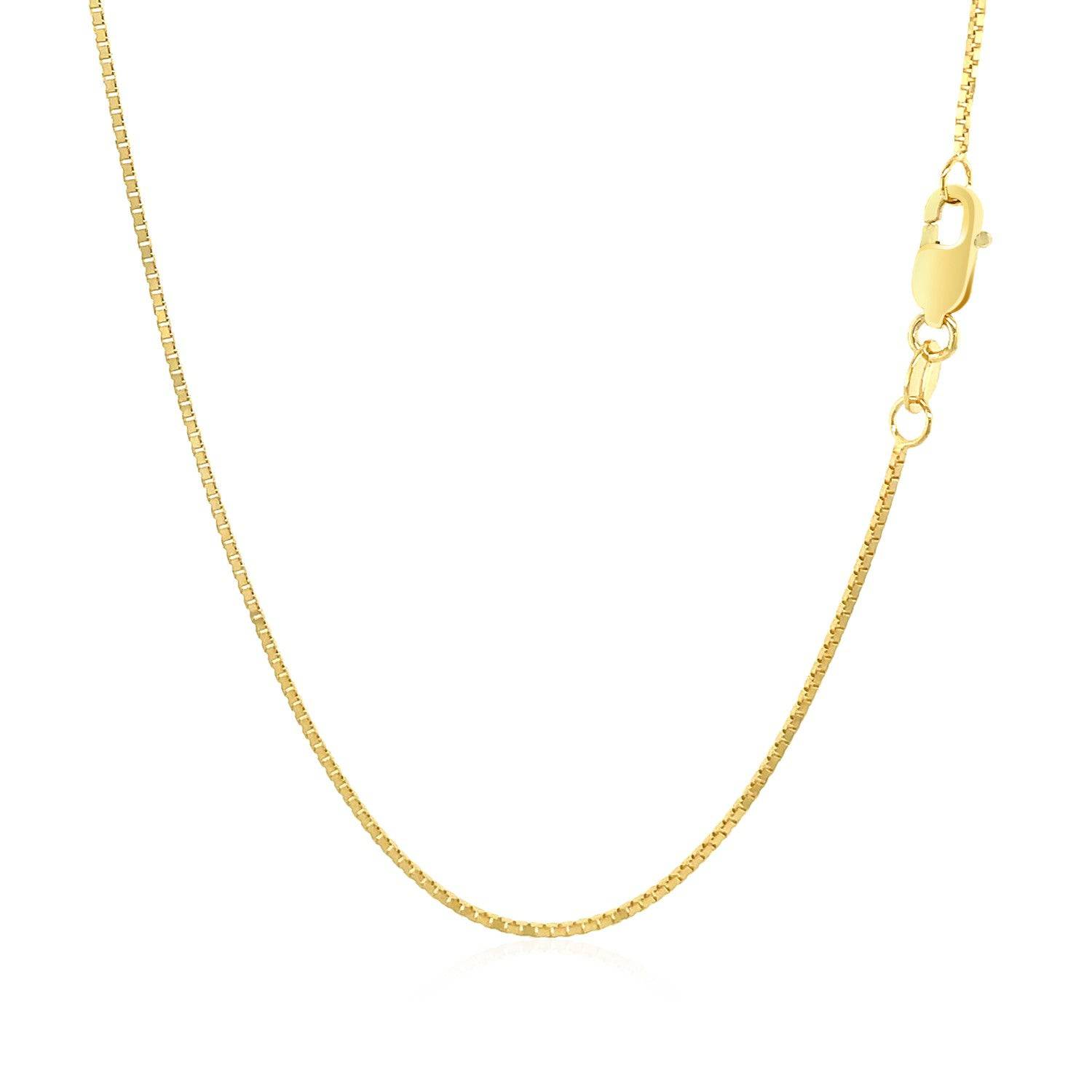 10k Yellow Gold Classic Box Chain (0.78 mm) - Forever in Harmony