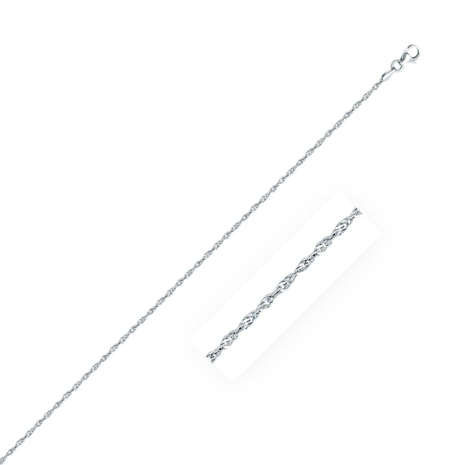 Sterling Silver Singapore Style Chain (1.80 mm) |