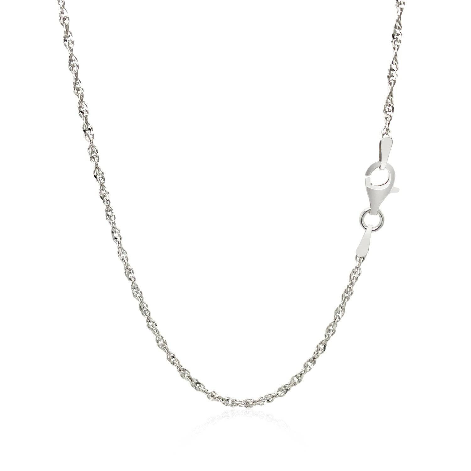 Sterling Silver Singapore Style Chain (1.80 mm) |