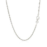 Sterling Silver Singapore Style Chain (1.80 mm) | 16'' - Forever in Harmony