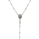 Fine Rosary Chain and Bead Necklace in Sterling Silver - Forever in Harmony