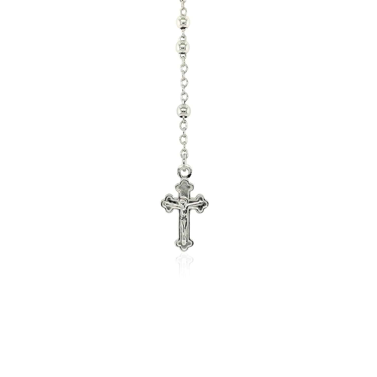 Fine Rosary Chain and Bead Necklace in Sterling Silver - Forever in Harmony