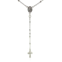 Fine Rosary Chain and Bead Necklace in Sterling Silver - Forever in Harmony